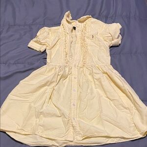 Yellow Polo Girl Kids Dress
